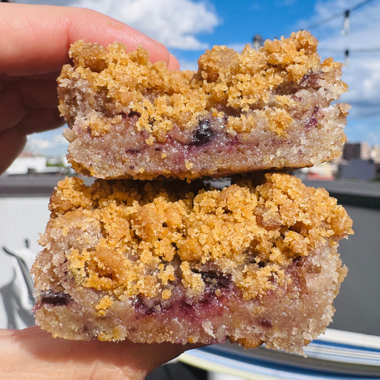 The Blueberry Crumb Cake Cookie Bar