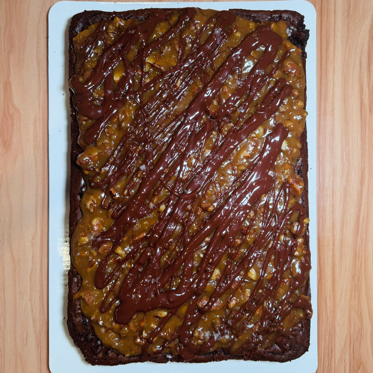 Pecan Pie Brownie Slab