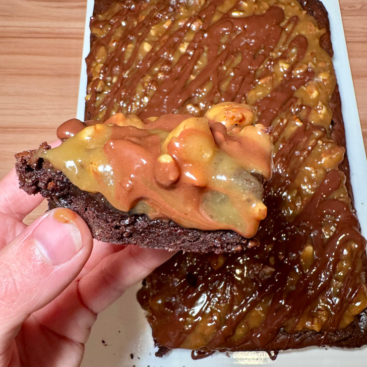 Pecan Pie Brownie Slab